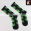 Women Men Marijuana Long Cotton Sport Weed Leaf Socks Ankle Sock Crew
