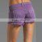 2015 stylish purple jeans short for women jeans wholesale china JXQ297