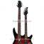 china electric guitar 5 string double neck bass