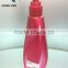 screen printing 300ml red pet plastic lotion bottle with lotion pump for skin care oil / wholesale plastic bottle from supplier