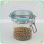 Hot Sale Hermetic Glass Clip Jar with Glass Lid