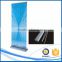 Trade show customized aluminum wide base roll up display stand, water drop roll up stand, wide base roll up banner
