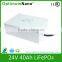 Deep Cycle 24v 40ah lithium ion battery for wind system