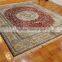 8x10ft oriental silk carpet red color large size antique rug
