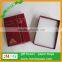 Noble Jewelery Red Fancy Paper Boxes Customized Earring Ring Pendant White Velvety Foam Box