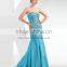 Elegant 2014 the new style tulle design off shoulder sexy beaded mermaid prom dresses