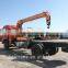 6.3ton telescopic boom Crane and Accessories,SQ6.3S3, hydraulic truck mounted crane.