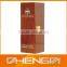 High quality custom made-in-china brown wooden wine gift box with LOGO (ZDS-SE124)