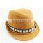 Top Quality Fedora Diamond Seashell Cap Manual Colourful Straw Hats For Ladies