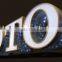 8.0cm width 0.6mm thickness round hole perforated stainless steel coil for channel letter led sign