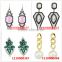 Diamond latest design gold chian big pearl earring