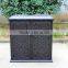 2016 New Design Cast Aluminum Garbage Can Trash Hideaway Large Antique Bronze Finish