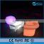 Outdoor Bar Furniture Set Curved Design Illuminated Rgb Color Changing Led Sofas and Tables