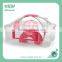 729 Taiwan design Pet product High transparency Crystal small pet squirrel Hamster Cage with X shape handle