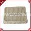 Rectangular rattan woven table storage baskets for food display