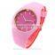 5ATM waterproof silicone unisex wristwatch 2017
