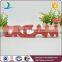 "DREAM" shape ceramic letter sign board for decoration