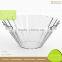 Microwave Oven Glass Insulated Double Wall Vessel Bowl