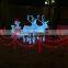 Xmas reindeer with sled outdoor indoor wholesale led christmas santa in sleigh