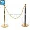 Modern Polished Stainless Steel Barrier Set (2 Posts + 1 Rope)