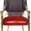 New Arrival Luxury Elegant European Style Queen's Armchair Made of White and Purple Leather BF12-04054a