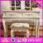 2016 wholesale high quality bedroom solid wooden youth vanity set W08G190