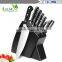 Factory direct sale upscale stainless steel wood block 6 sets of household kitchen knife set
