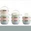 3 compartment stainless steel food container for food with three compartmentsi