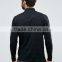 Cheap Custom Embroidery Logo Long Sleeve Button Placket Black Men's 100% Cotton Textured Jersey 200g Casual Slim Fit Polo Shirt