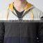 Grey Navy Colourblock Hooded Sweatshirt Customizable Attached Hood With Drawstring Fastening Hoodies Cotton Blend 280 Grams Mens