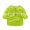 Baby Front Button Polo Shirt Natural Life Shirts Grass Green Linen T-shirt