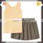 Custom stripes children clothes wholesale t shirt/shorts sets