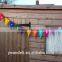 Happy Birthday Bunting Banner With White Letters, Party Bunting Banner, Handmade Felt Bunting Banner