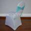 Aqua spandex chair bands with buckle for chair covers