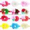 With rose floral Headband Tiara baby 16 colors optional wholesale new hot hair of children in Europe and America
