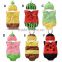 2016 summer 2pcs fruit shapes baby romper with hat