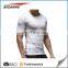 Custom Moisture Wicking Fitness Clothing Polyester Spandex Muscle Compression Gym Mens T Shirts