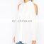 CHEFON Cold shoulder blouses pictures of women with sheer blouses