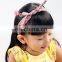 Hot sale cute bunny ear -child headband bunny ear with Venonat hair band for girls