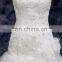 trumpet off-shoulder vintage wedding dresses 3D flower lace bridal gown