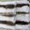 Dyed chinchilla design real rex rabbit fur skin pelts plate