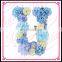 Aidocrystal Flower Green Blue Yellow color pearl silk flower letter U for indoor and outdoor decor