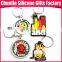 Cartoon 3D soft PVC Keychains with Custom Logo