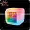 Multicolor Plastic Digital LED light up Alarm Clock for decoration, color changing free desktop promotional item