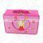 2015 fancy black wholesale plain tin lunch box/custom printed tin lunch box