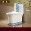 Chaozhou manufacturer Sanitary ware ceramic new design blue color siphonic one piece toilet wc