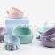 Amazon Hot Sell Lovely Ceramic Pet Feeder Dogs Cats Water Bowl Neck Protection
