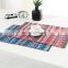 i@home ethnic style fabric waterproof western linen cotton table placemat dining table