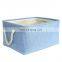 Hot selling door fabric gray opening front toys lid storage box bin