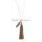 New products necklace 2016 multi layer bead necklace leather tassel necklace